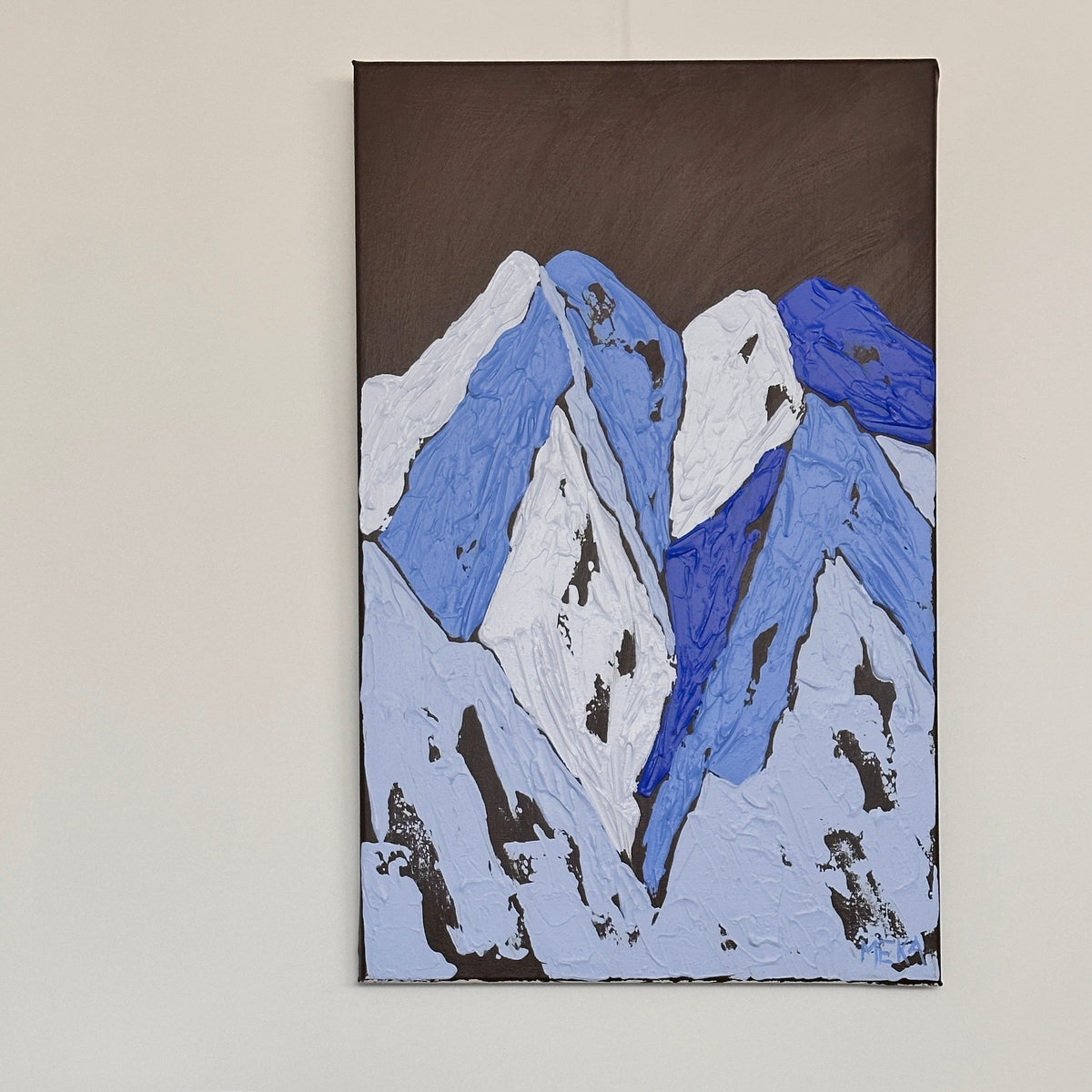 Javorový štít – Abstract Mountain Painting Art Of Meka Studio
