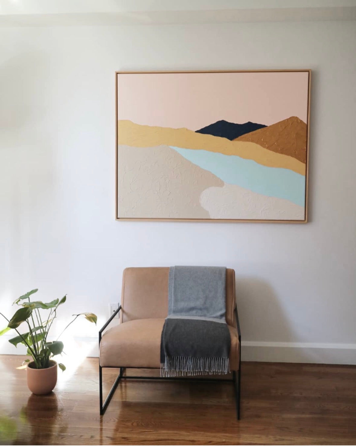 Nízke Tatry II – Abstract Mountain Painting Art Of Meka Studio