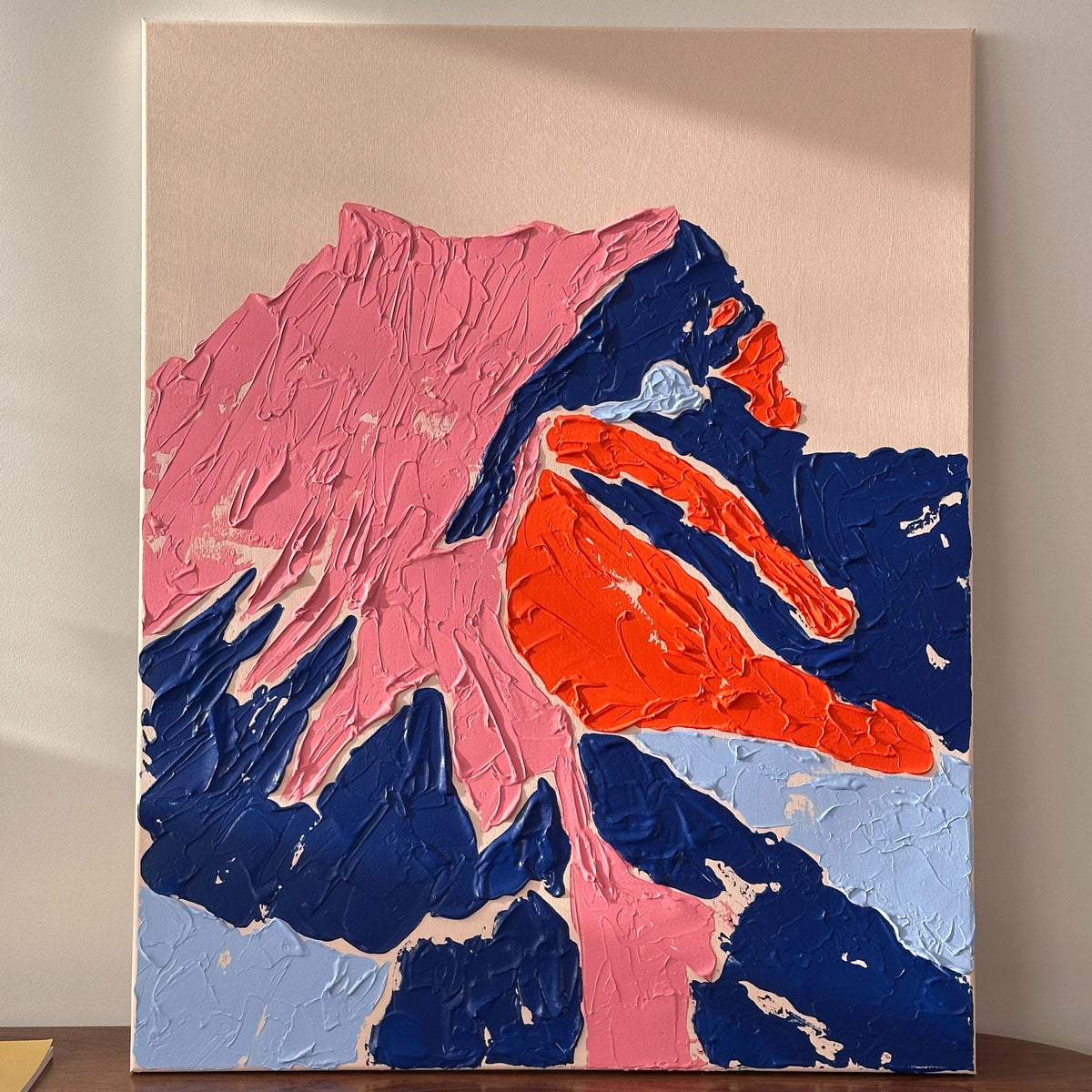 Contemporary Abstract Artwork – Shield | Original Acrylic Painting on Canvas Art Of Meka Studio